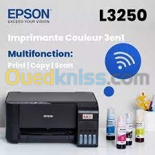 Imprimante Epson L3250 Multifonction À Réservoirs Jet D'encre Couleur Wi-Fi