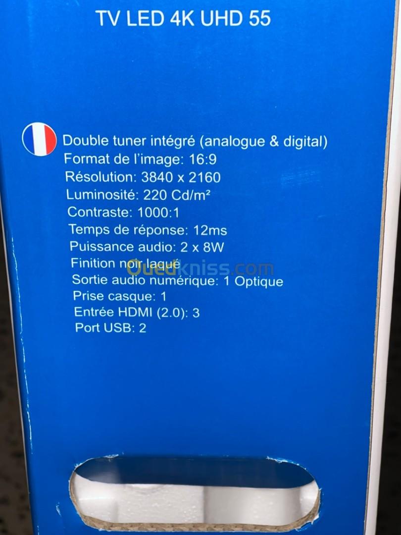 Télé LED 4K UHD - continental edison