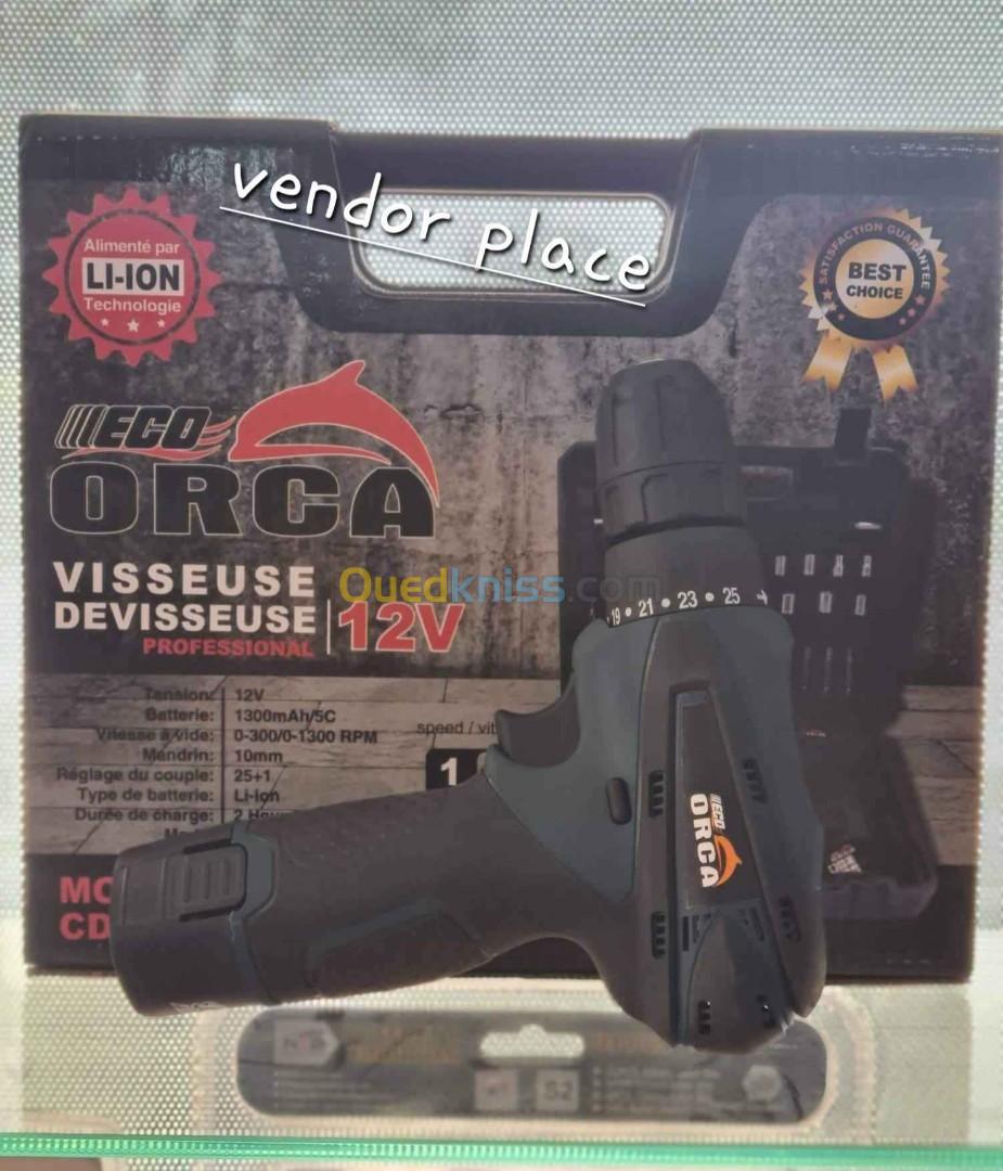 Kit visseuse orca 12v+accessoires 8500da