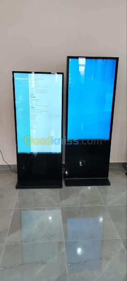 Des totem tactile 86" 65" 55" en location et vente 