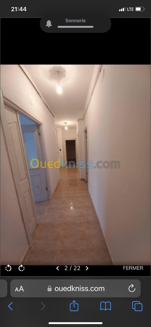 Vente Appartement F3 Blida Meftah