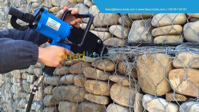 Agrafeuse pneumatique edma TURBO PREMIUM  a gabion Chantier BTP 