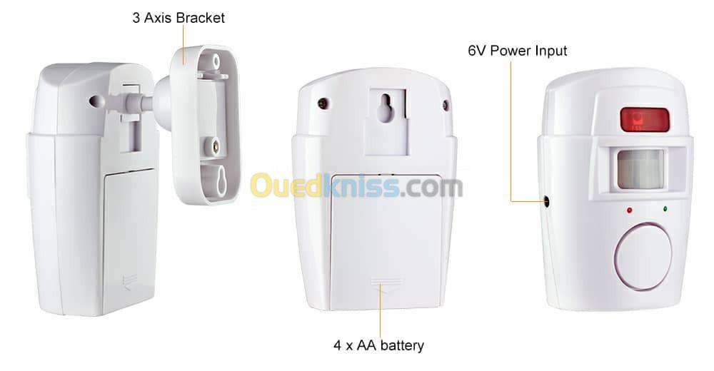Alarme détecteur de mouvement PIR avec capteur infrarouge