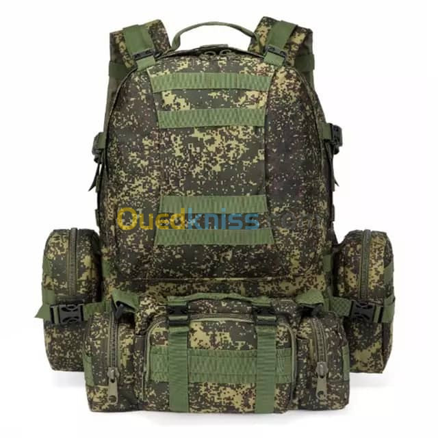 Sac à dos Camouflage tactique 4en1 de 50l d escalade randonnée en plein air Camping