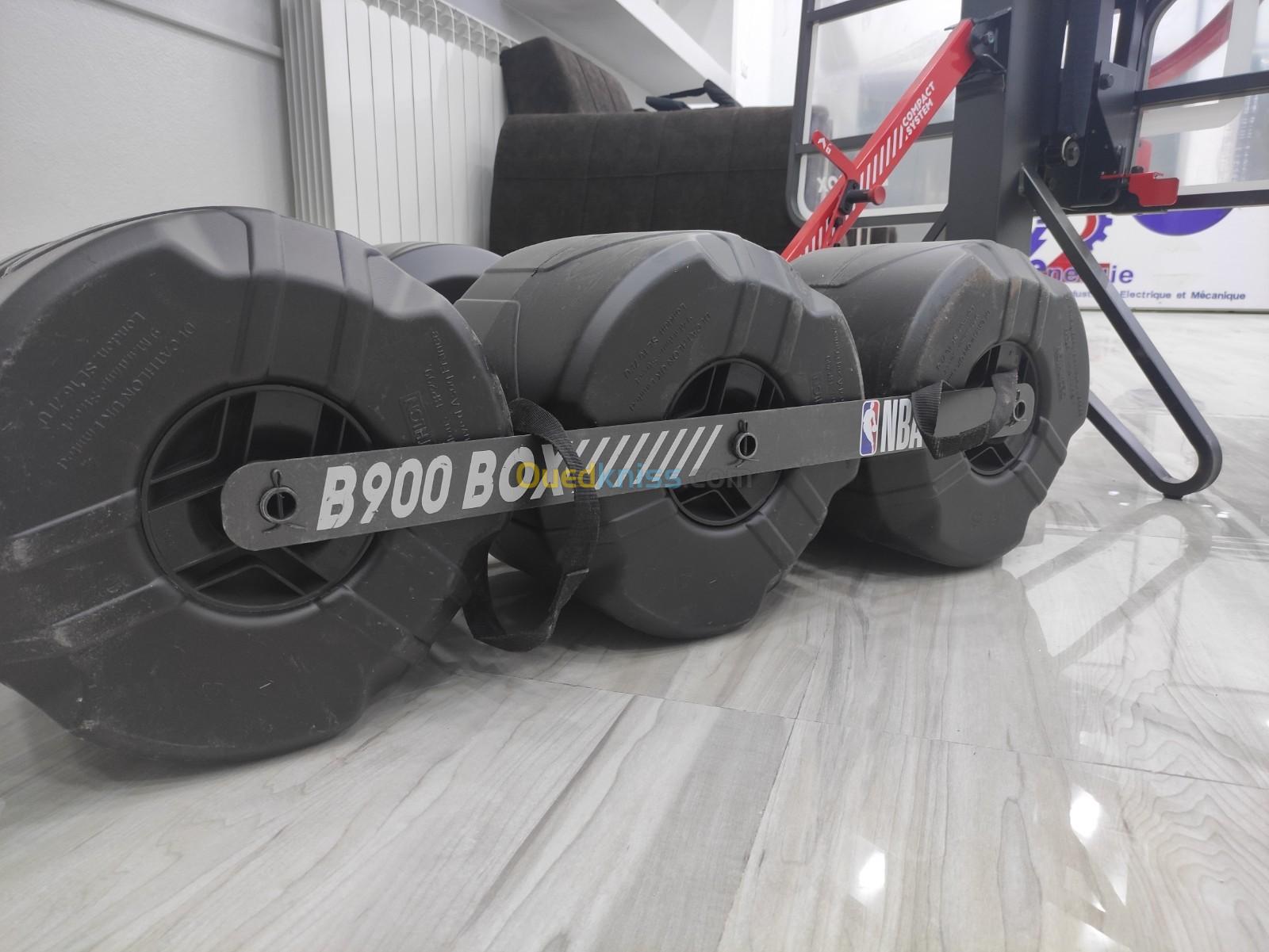 Panier de basket pliable sur roue réglable de 2,10m à 3,05m - B900