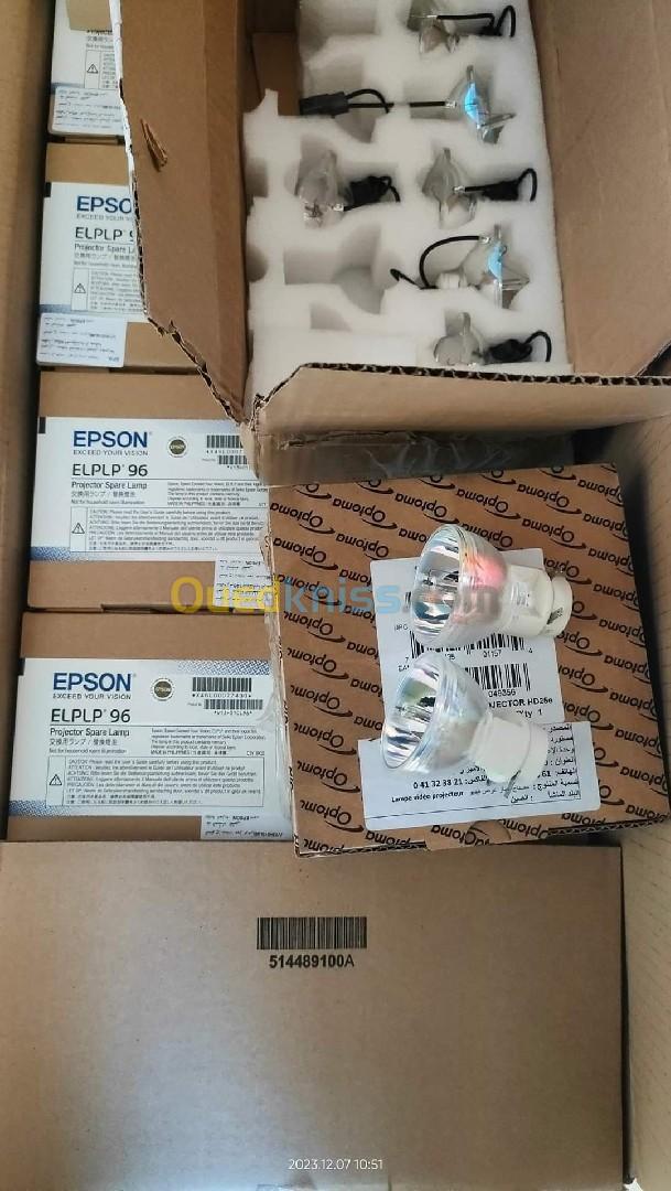 LAMPES DATA SHOW EPSON ACER BENQ NEC OPTOMA SONY...