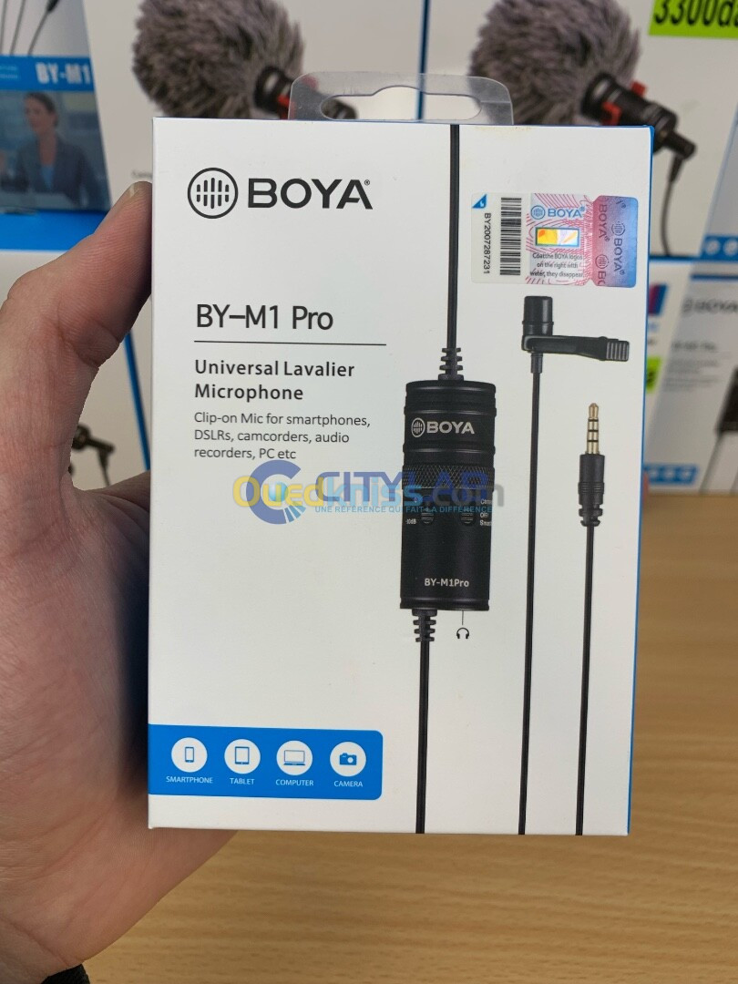 Microphone Levalier / Cravate BOYA BY-M1 PRO Smartphone/Camera