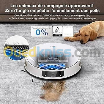 Aspirateur robot Laveur avec station ECOVACS DEEBOT T30 PRO OMNI 290min-11 000PA