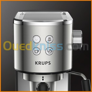 Krups Machine a cafe VIRTUOSO AUTOMATIQUE INOX - 15 BARS - 1L - BUSE VAPEUR