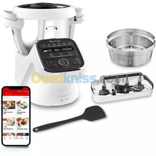 Robot de cuisine MOULINEX COMPANION XL HF80DB10-4,5L-12 programmes - 1550W