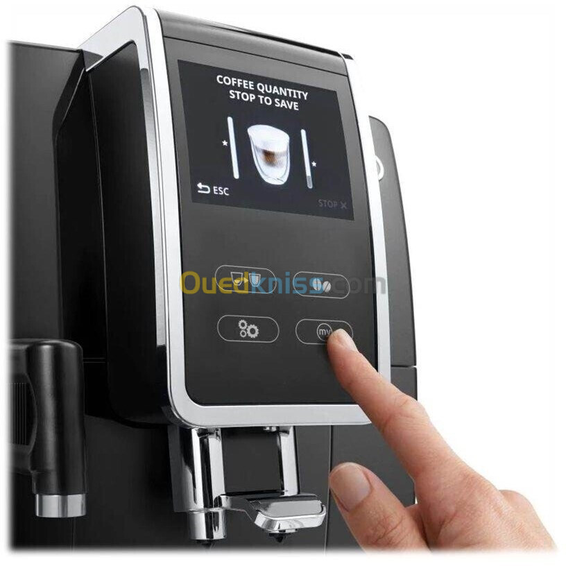 Machine a cafe broyeur cappuccino DELONGHI dinamica plus ECAM370.70.B- 19 bars