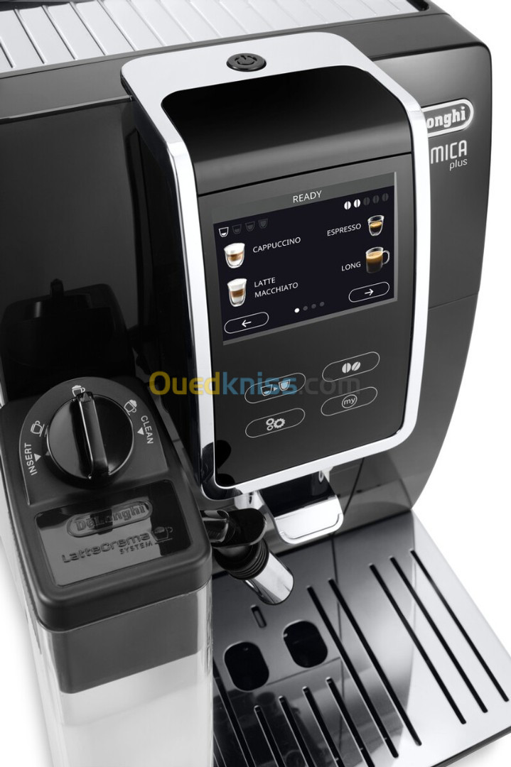 Machine a cafe broyeur cappuccino DELONGHI dinamica plus ECAM370.70.B- 19 bars