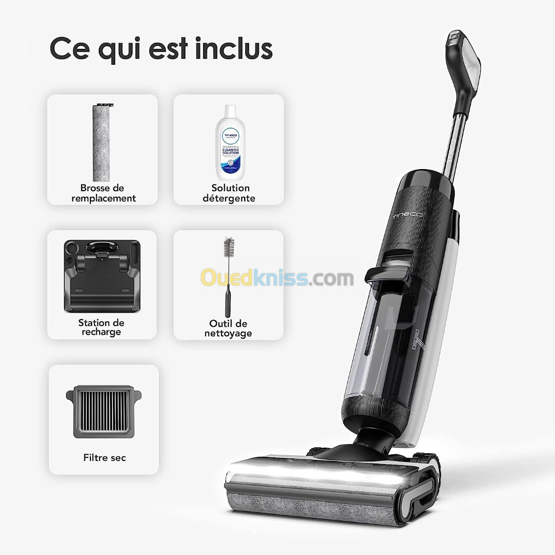 Aspirateur Laveur Sec Et Humide intelligent TINECO Floor One S7 Pro/S7 Series -40 MIN AUTONOMIE