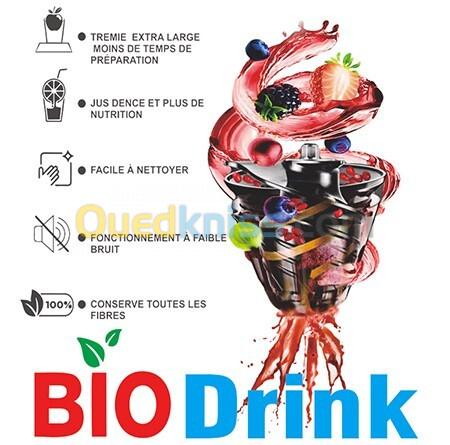 Robuste Extracteur de Jus BioDrink-100W -600 ML- Beige / Doré