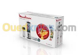 Moulinex Blender PULESO 400W Technologie Powelix-2 vitesses -Bouteille à emporter-Métal-LM17GD10