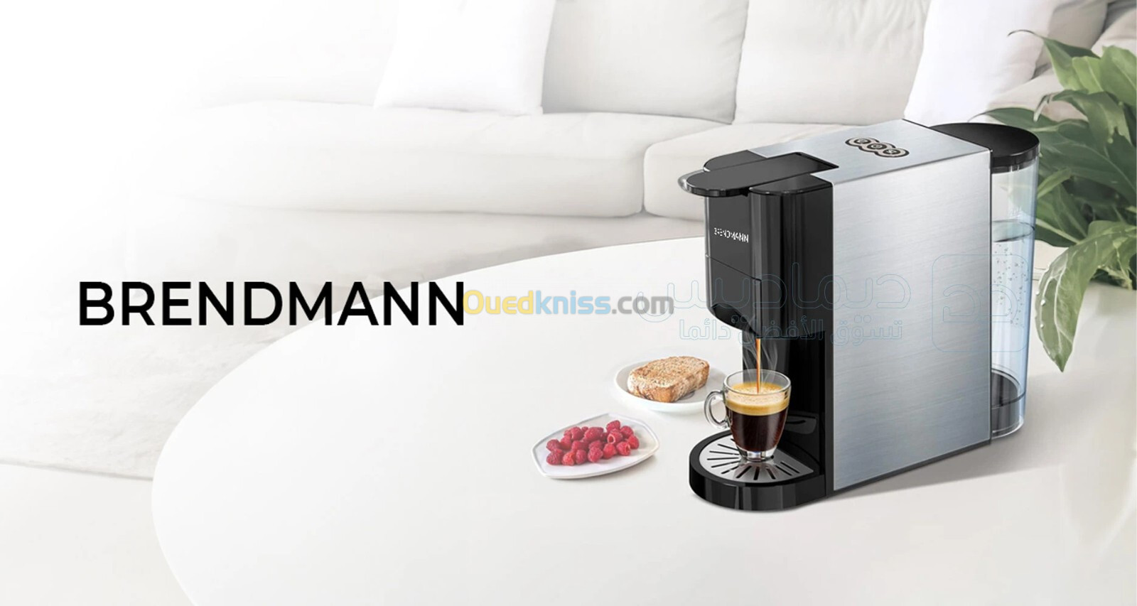 Machine a cafe multifonctions 19 BARS 4En1 Multi-Capsule 1450W 0.6L Brendmann-BS600L