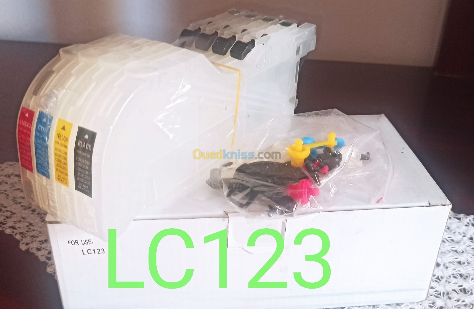 cartouche rechargeable brother lc123xl/lc123xxl/lc3217xl epson:t1281-1284 