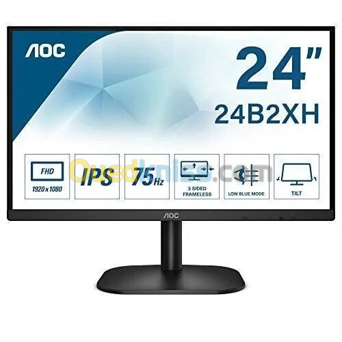 ECRAN AOC 24B2XH 24 LED IPS FULL HD 75HZ BLUE LIGHT TECHNOLOGY