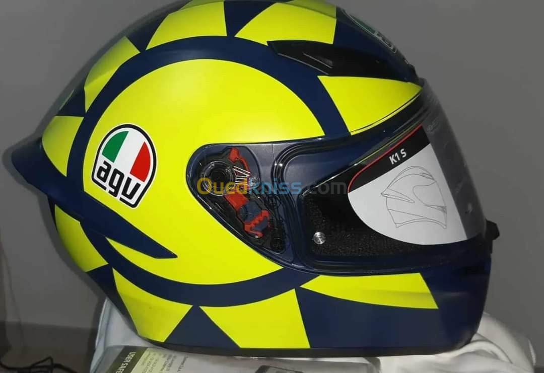 Casque Mpto AGV avec VISIÈRE BLEU IRIDIUM 