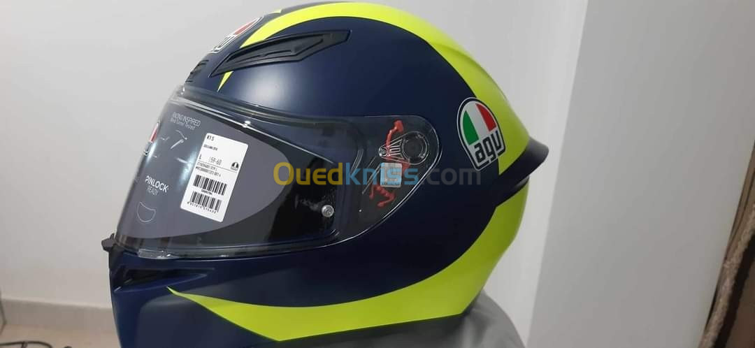 Casque Mpto AGV avec VISIÈRE BLEU IRIDIUM 