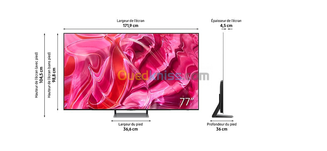 PRODUIT EUROPÉEN SAMSUNG 77" OLED 4K Smart TV S90C (2023)