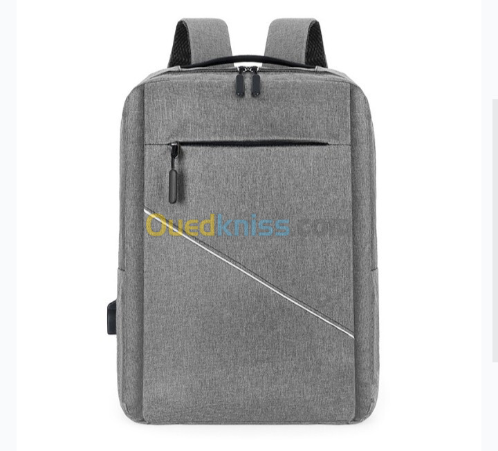 Sac à Dos Multifonctionnel 3Pcs Sortie USB Emplacement PC Portable - Gris