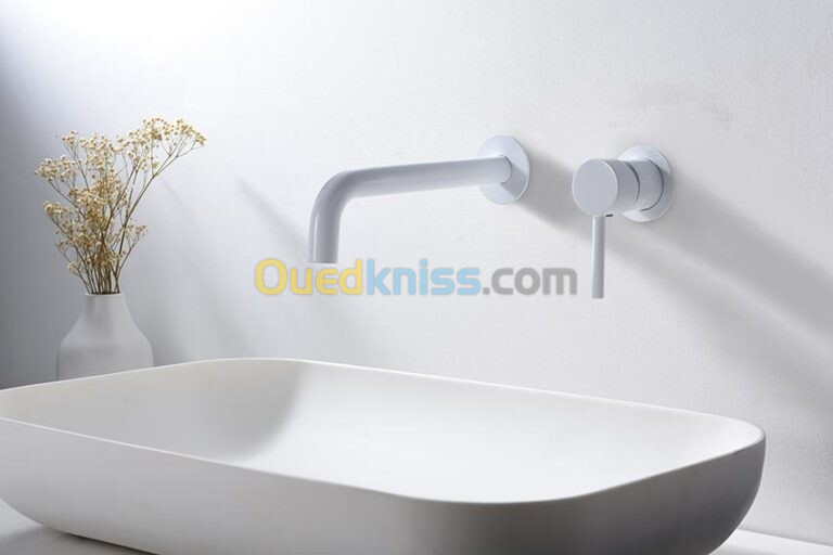 Mitigeur Lavabo encastré blanc IMEX