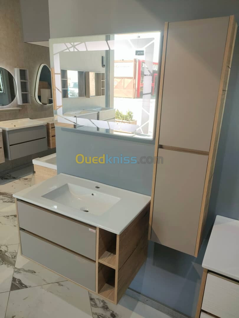 Meuble de salle de bain+vasque+miroir