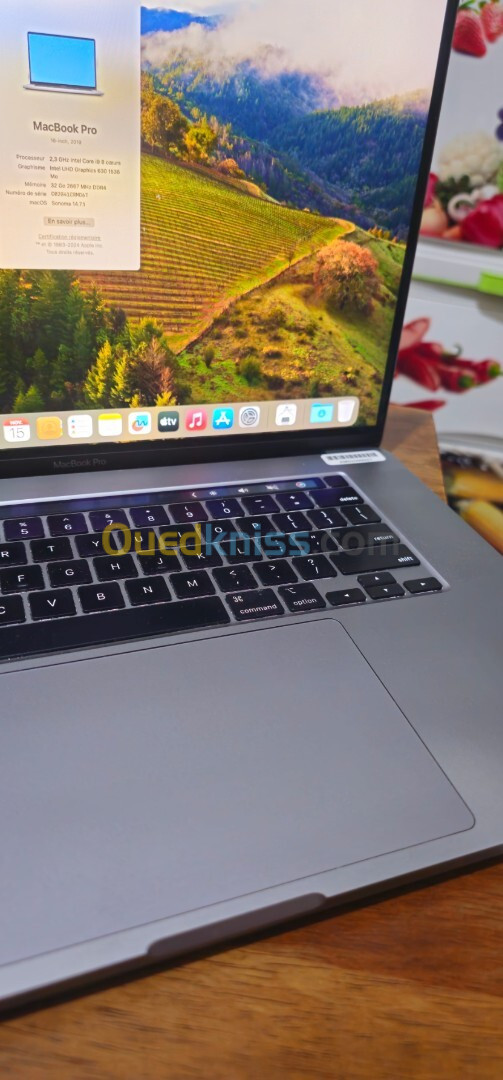 Mackbook pro 2019 touch bar