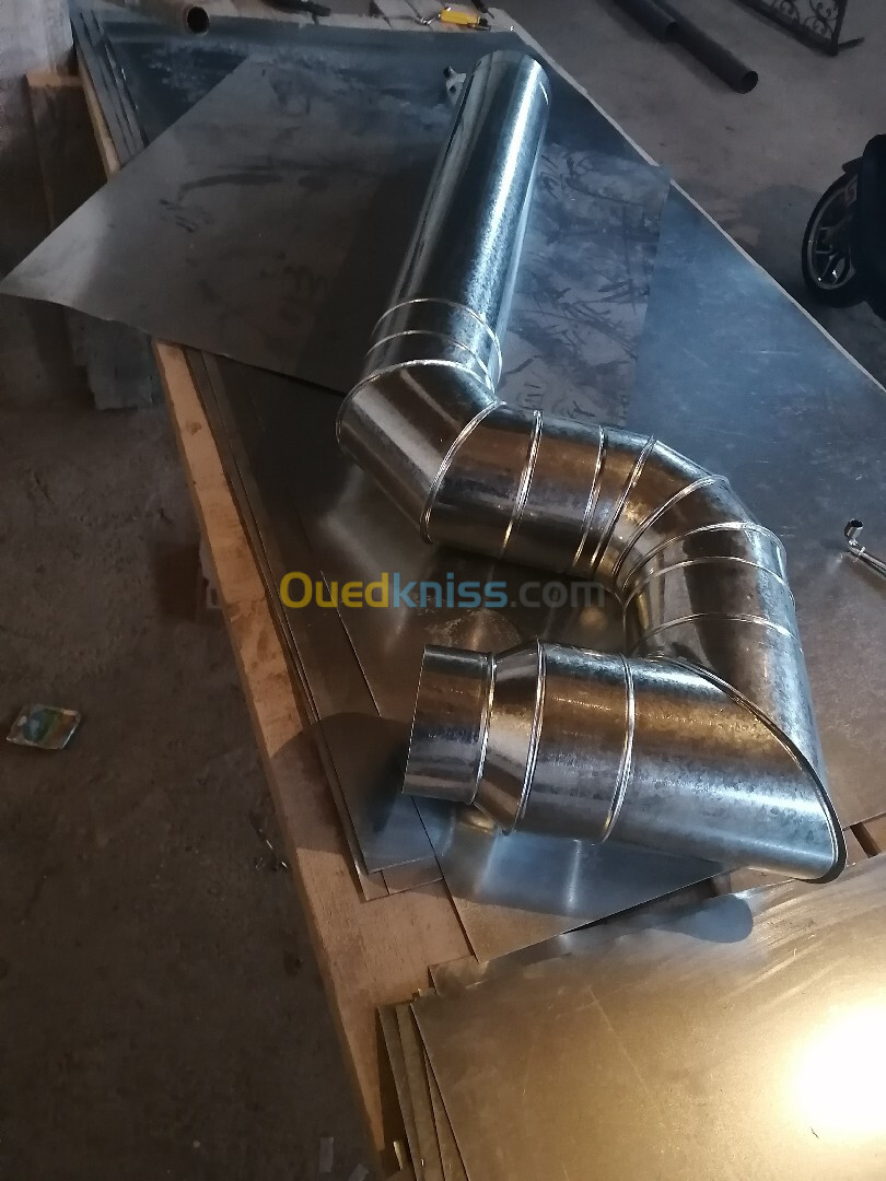 Fabrication et installation de tuyaux de ventilation pour restaurants et tous types de commerces