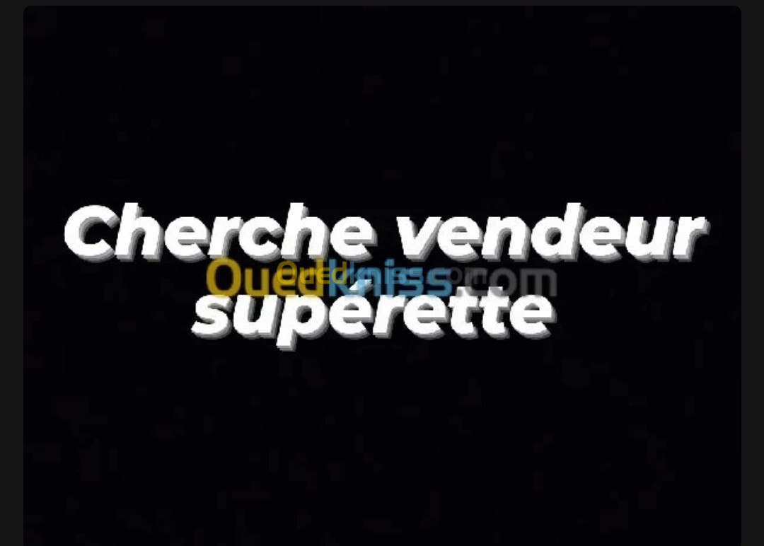 Vendeur supérette 