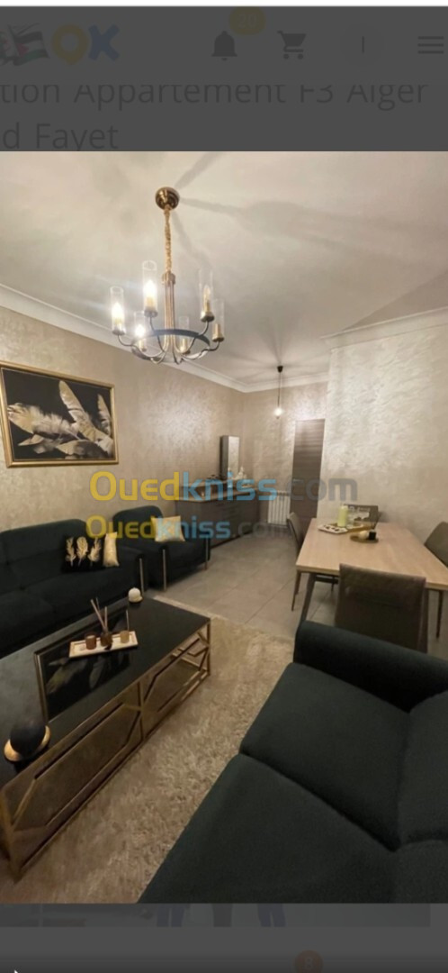 Location Appartement F3 Alger Ouled fayet