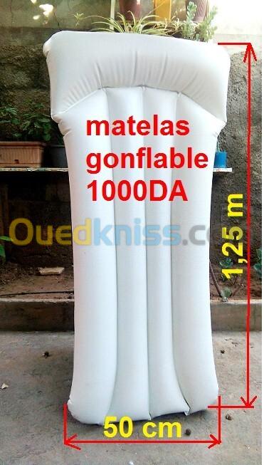 Matelas gonflable 1.25m x 50cm 1000DA