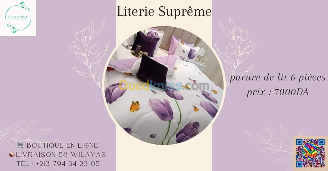 parure de lit 6 pièces