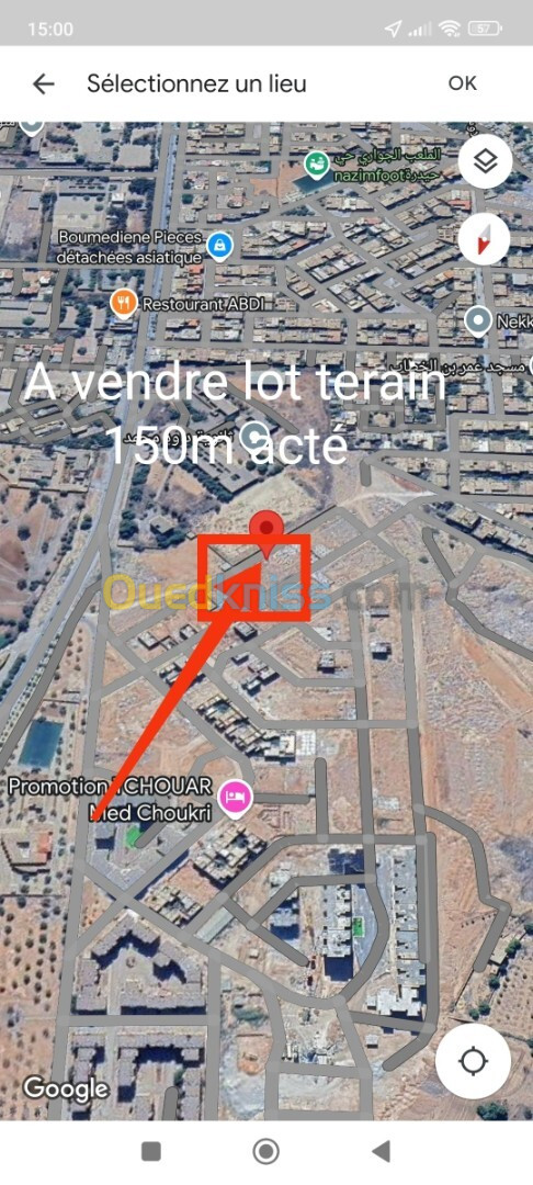 Vente Terrain Tlemcen Remchi