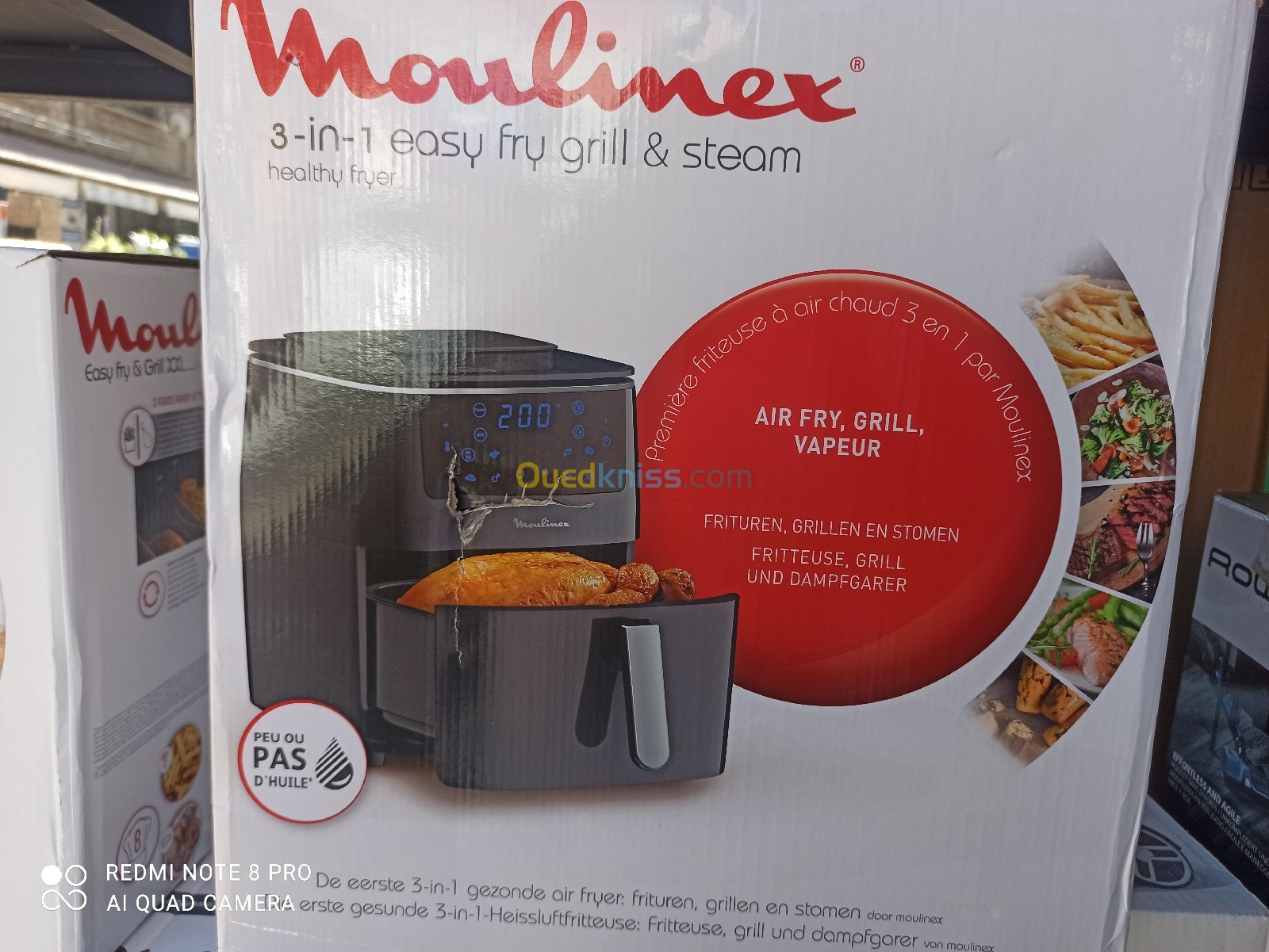 MOULINEX Airfryer Easy Fry Grill & Steam (AL201810)