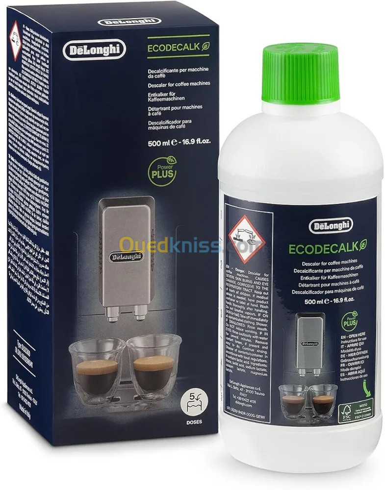 Détartrant Delonghi DLSC500 Ecodecalck 500ml pour les machines Delonghi 