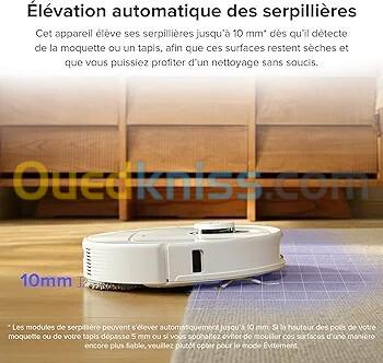 Aspirateur Robot Laveur Roborock Qrevo Pro 7 000Pa avec Brosses Latérales FlexiArm, 