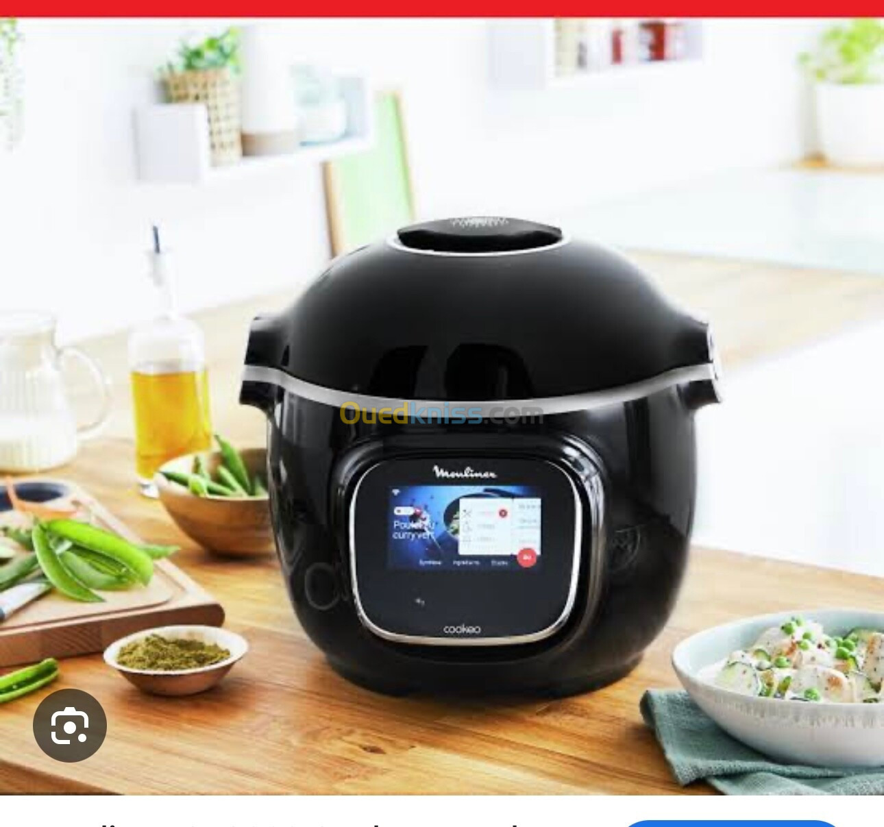   COOKEO Moulinex TOUCH WIFI MULTICUISEUR ELECTRIQUE 6L, 13 PROGRAMMES CE902800