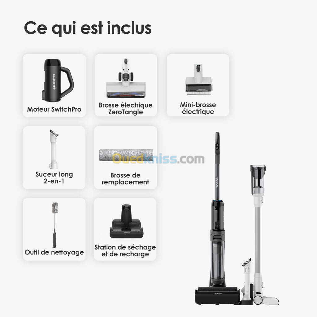 Tineco Floor One Switch S6 Aspirateur Lavant sans Fil 5-en-1, Séchage Flash en 5 Min, 