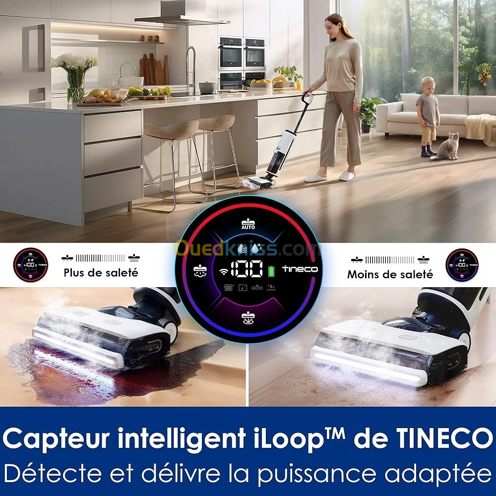 Tineco FLOOR ONE S7 Steam Smart Wet Dry Vacuum Cleaner