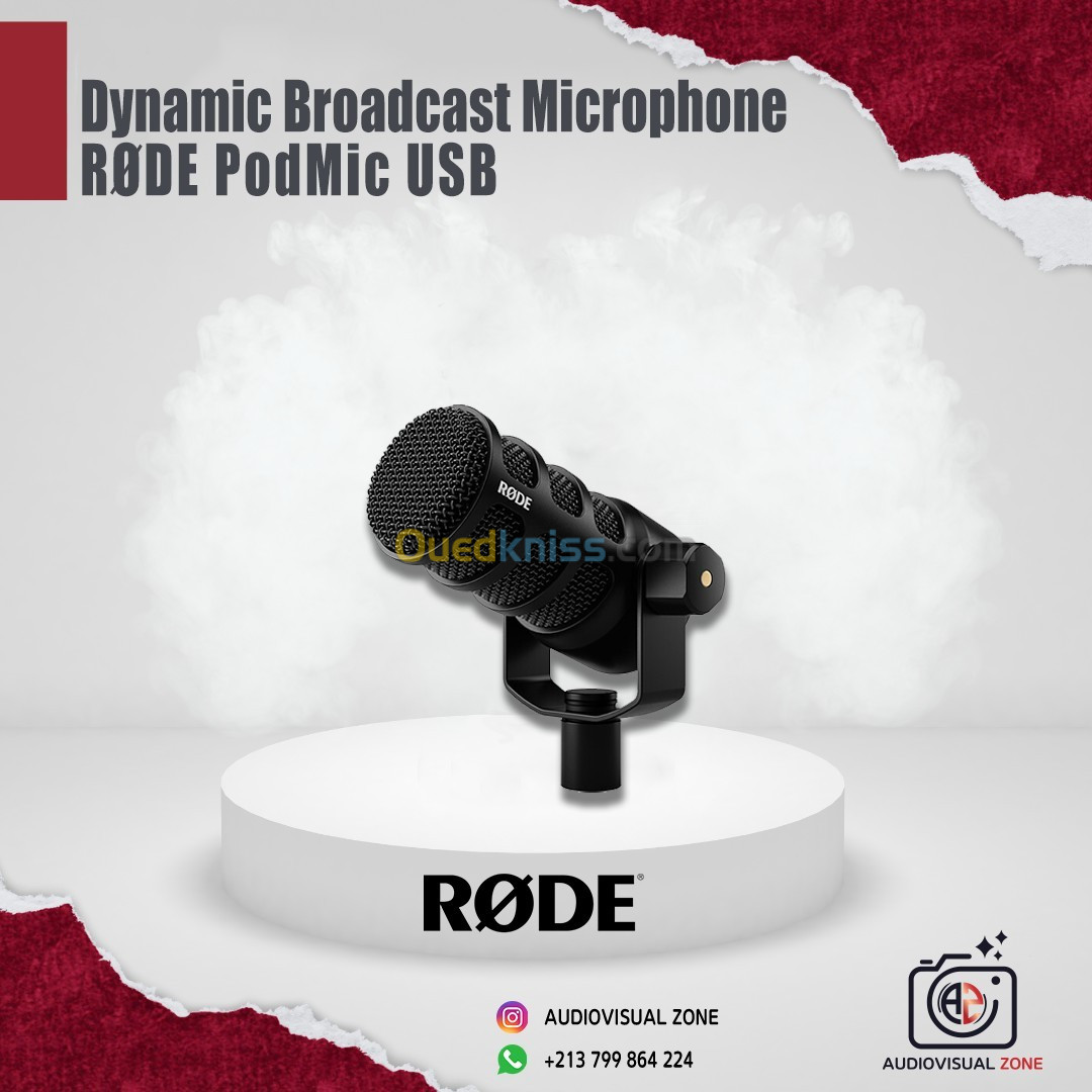 RØDE PodMic USB Versatile Dynamic Broadcast Microphone  