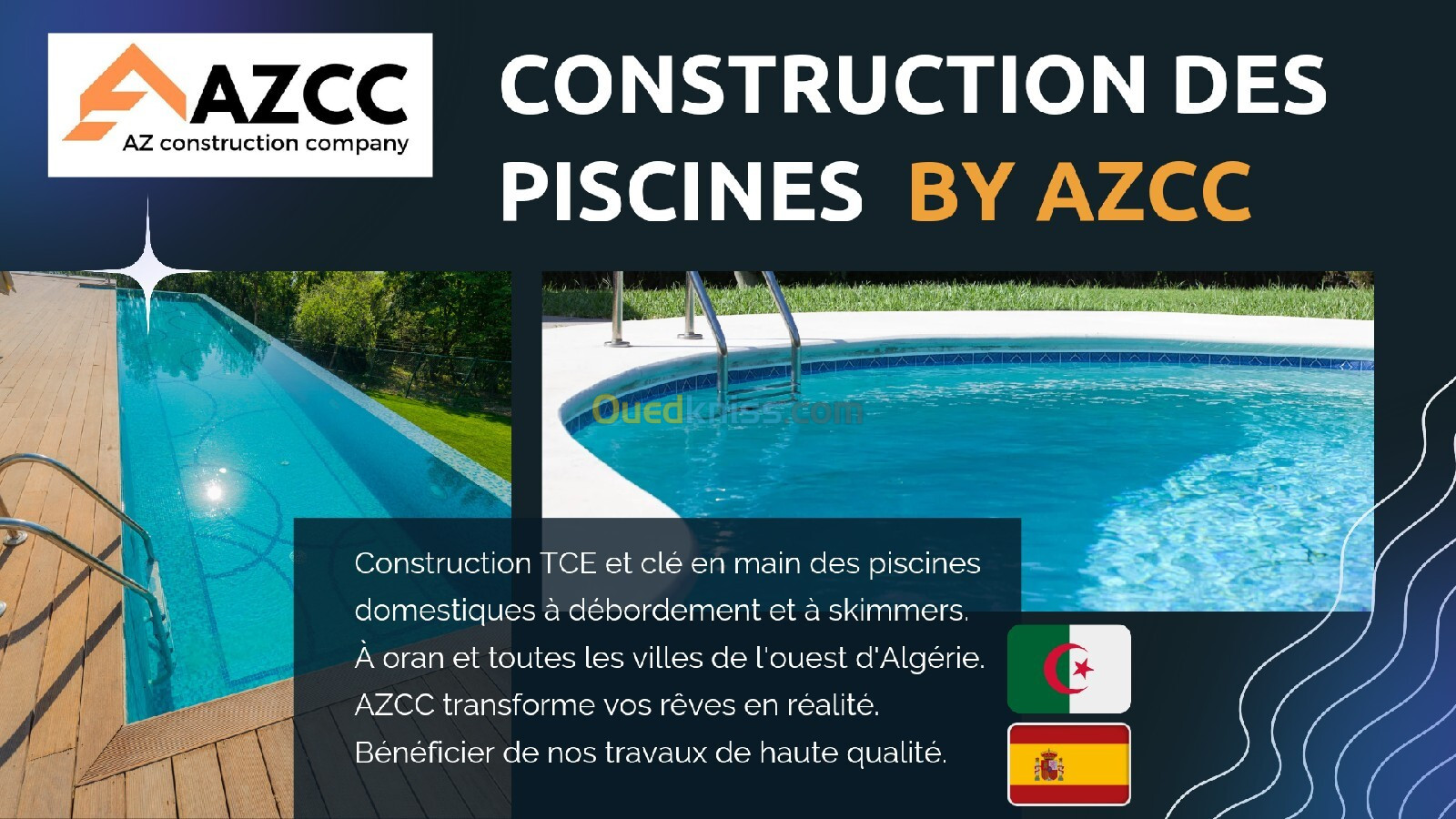 Construction des piscines 