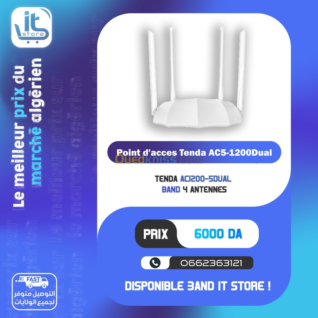 POINT D'ACCES TENDA AC5-1200