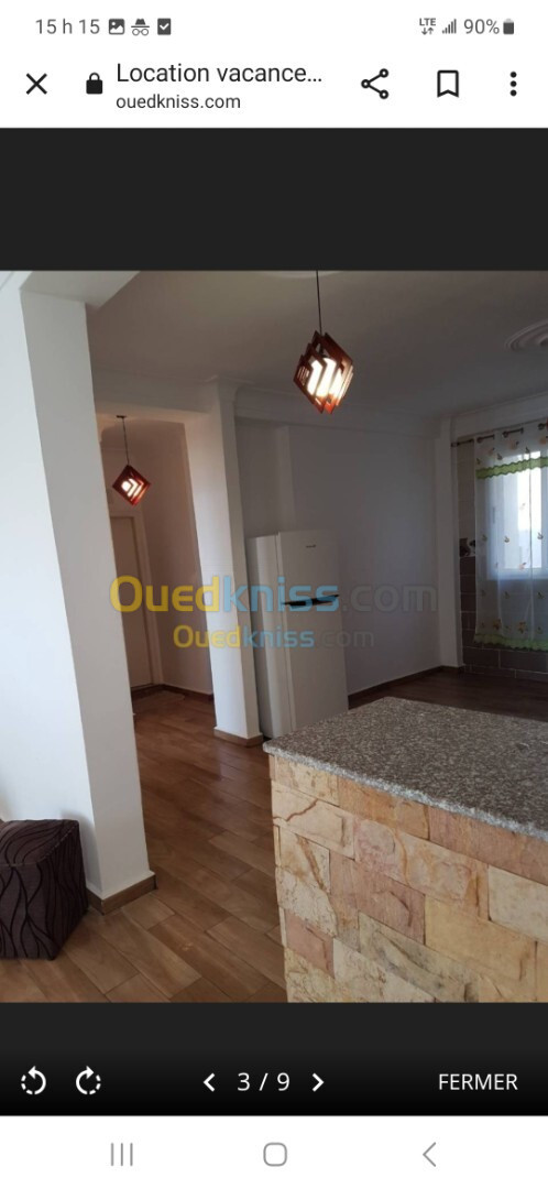 Location vacances Appartement F3 Tizi Ouzou Tigzirt