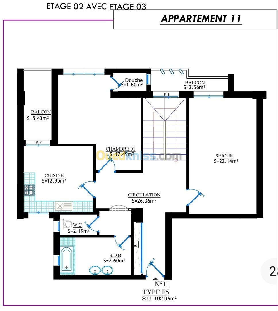 Vente Appartement F4 Alger Draria