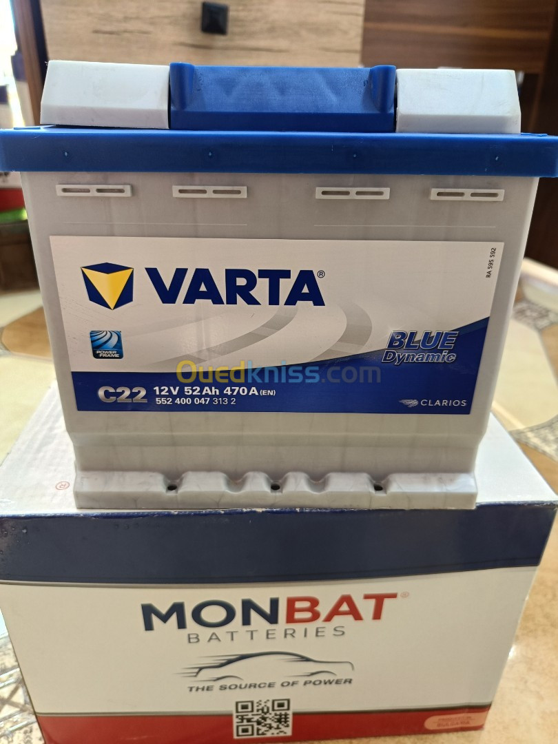 Batterie Varta 52Ah - سيدي بلعباس الجزائر