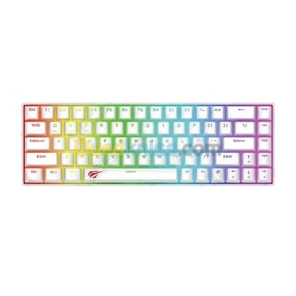 Clavier gamer HAVIT MECANIQUE 881L RGB WHITE