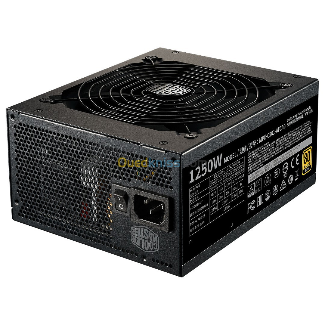 PSU GAMER Cooler Master MWE Gold 1250 Full Modular V2