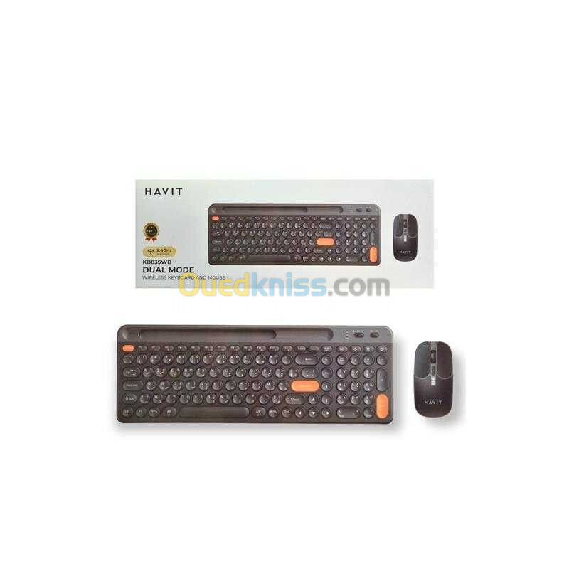 Combo Clavier Souris KB835WB Havit Sans-fil 2.4GHz